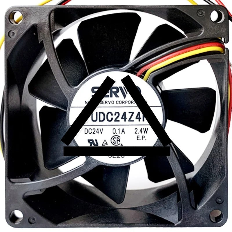 Servo PUDC24Z4P DC 24V 0.1A 2.4W 2 / 3 Wires Axial Cooling Fan