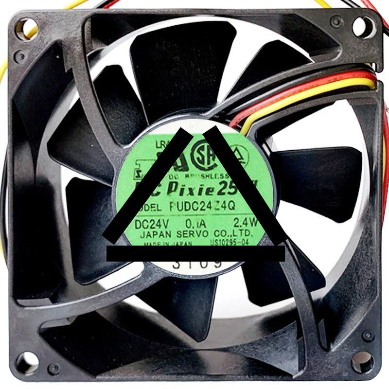Servo PUDC24Z4Q 24V 0.1A 2.4W DC Brushless 3 Wires Axial Cooling Fan