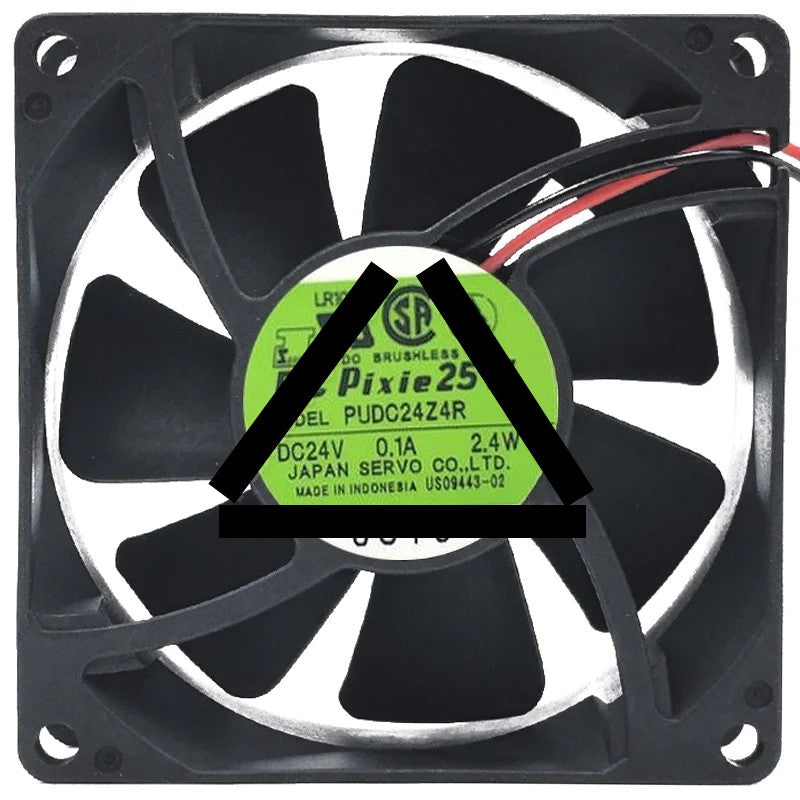 Servo PUDC24Z4R 24V 0.1A 2.4W DC Brushless 2 Wires Axial Cooling Fan