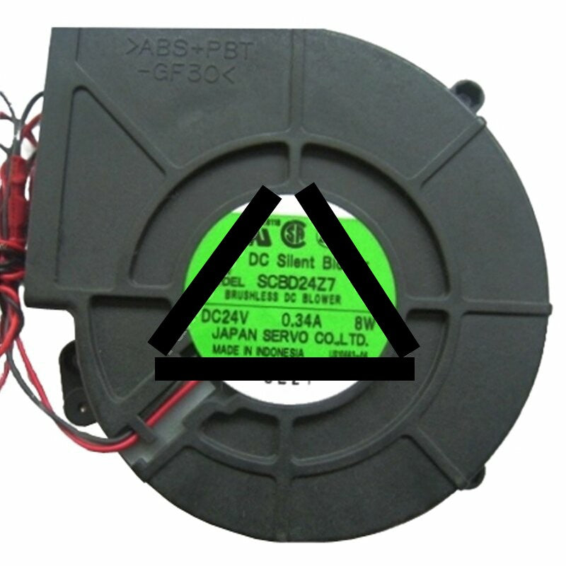 Servo SCBD24Z7 DC 24V 0.34A 8W 2 Wires DC Brushless Blower Cooling Fan