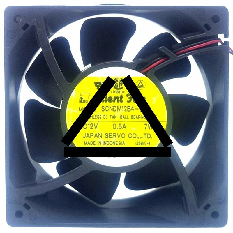 Servo SCNDM12B4-904 DC 12V 0.5A 7W Brushless Ball Bearing Cooling Fan