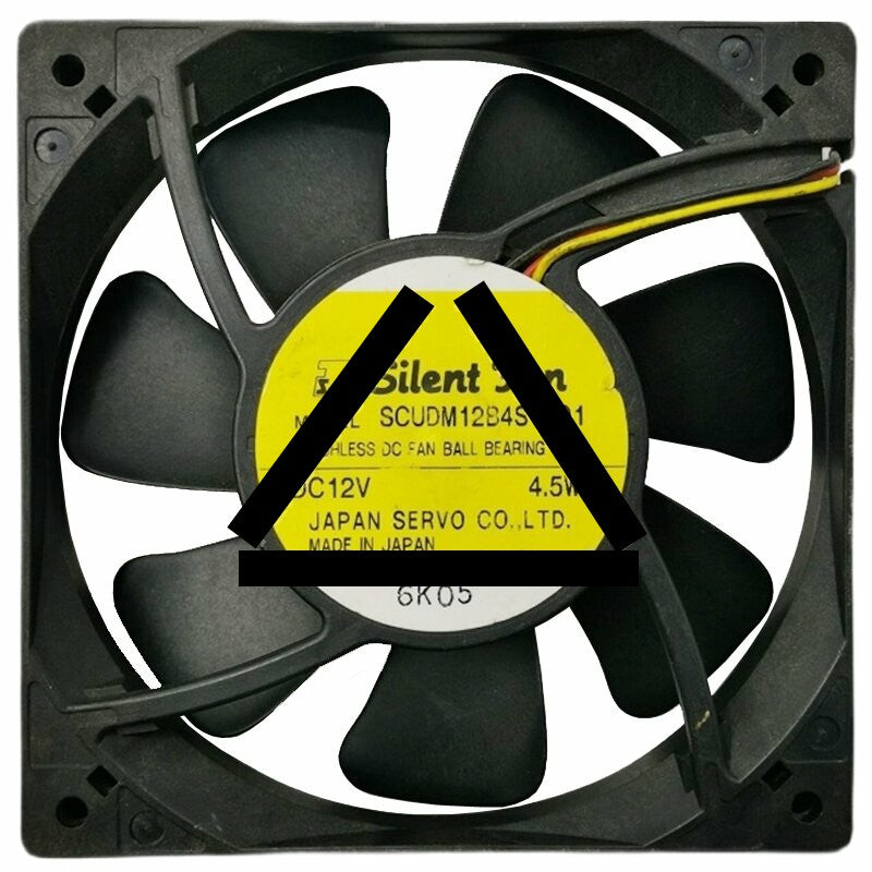Servo SCUDM12B4S-101 12V 4.5W 3 Wires Axial Cooling Fan