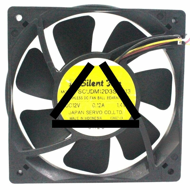 Servo SCUDM12D3S-913 12V 0.12A 1.4W DC Brushless Ball Bearing Axial Fan
