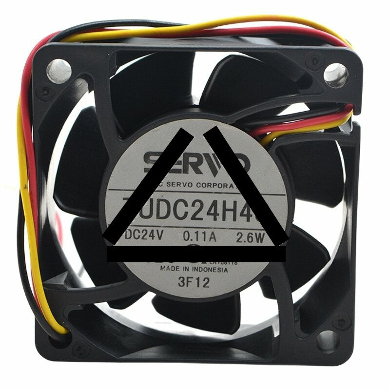 Servo TUDC24H4S DC 24V 0.11A 2.6W 6025 Axial Cooling Fan