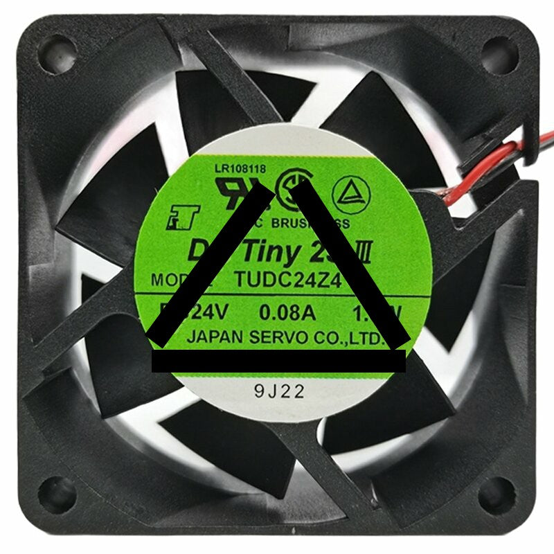 Servo TUDC24Z4 24V 0.08A 1.8W 2 Wires 6025 DC Brushless Axial Fan