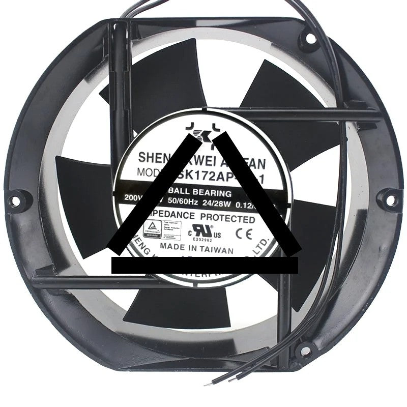 SHENG KWEI SK172AP-22-1 200V-240V 0.12/0.16A 24/28W Impedance Protected Cooling Fan