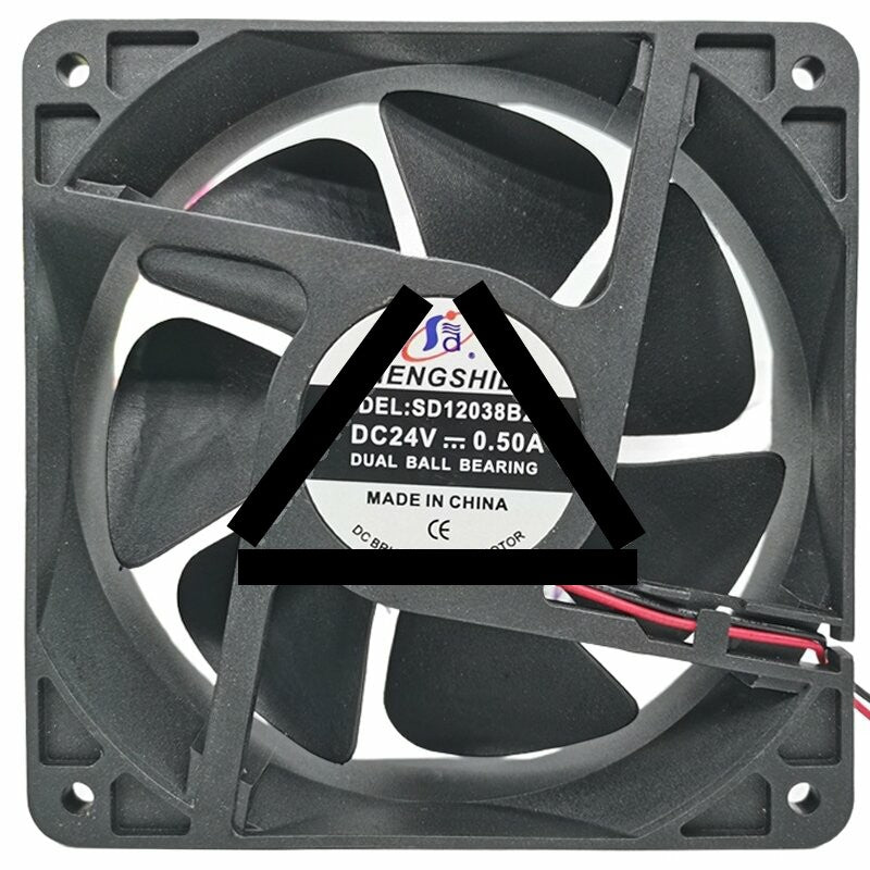 SHENGSHIDA SD12038B24M 24V 0.50A Ball Bearing Axial Fan