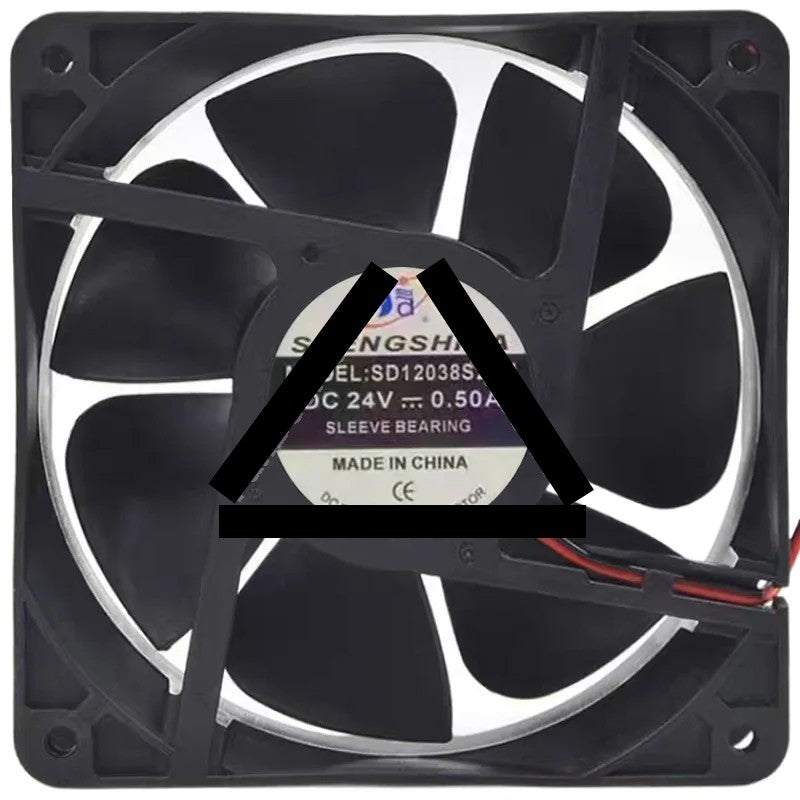 SHENGSHIDA SD12038S24M 24V 0.50A 2 Wires Cooling Fan