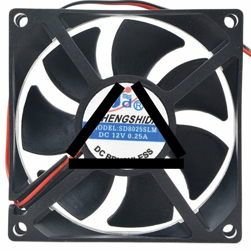 SHENGSHIDA SD8025SLM 12V 0.25A 2 / 3 Wires DC Brushless Cooling Fan
