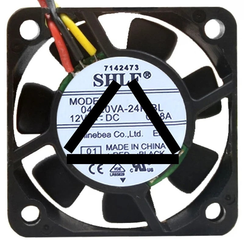 SHLF 04120VA-24P-BL 12V 0.18A 3 Wires Axial Cooling Fan
