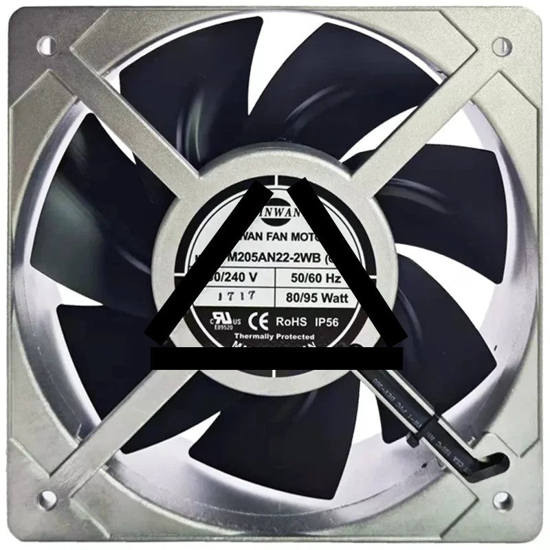 SINWAN M205AN22-2WB(GYC) 200/240V 80/95Watt Thermally Protected Cooling Fan