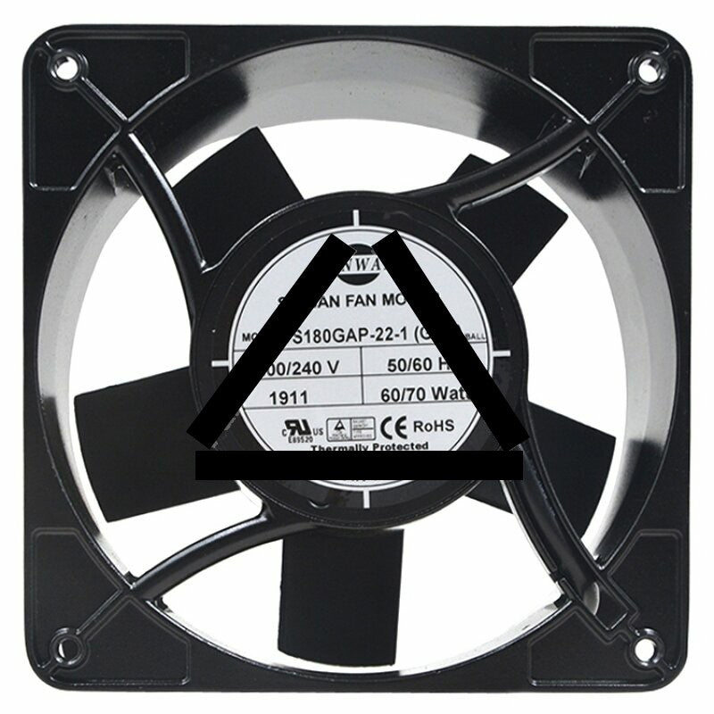 SINWAN S180GAP-22-1 AC 220/240V 60/70W Thermally Protected Cooling Fan