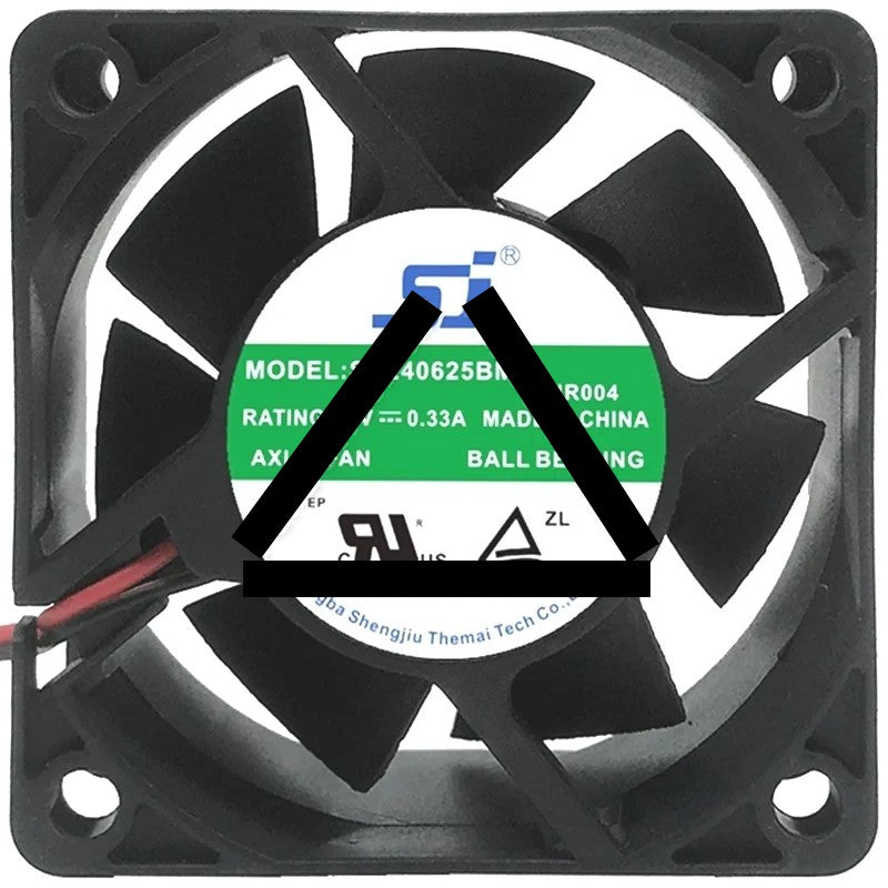 SJ SA240625BM DC 24V 0.33A 2 Wires Ball Bearing Axial Cooling Fan