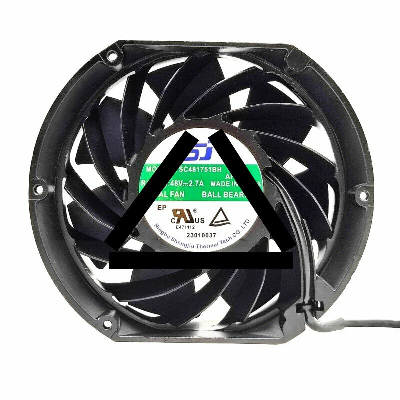 SJ SC481751BH DC 48V 2.7A 2 Wires / 3 Wires / 4 Wires Axial Cooling Fan