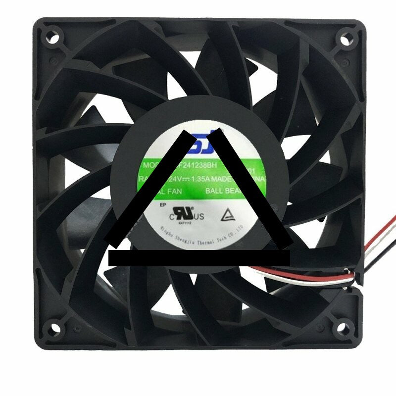 SJ SF241238BH DC 24V 1.35A 2 Wires / 3 Wires / 4 Wires Axial Cooling Fan