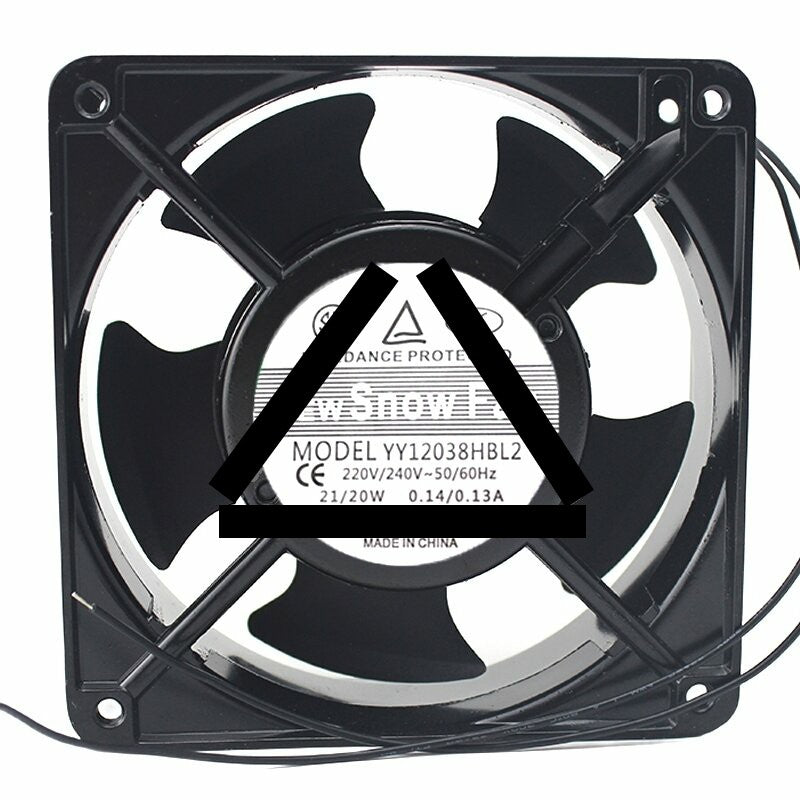 SNOW FAN YY12038HBL2 AC 220V/240V 0.14/0.13A 21/20W 12038 Axial Cooling Fan
