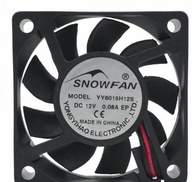 SNOWFAN 6cm 6015 12v 6015YY6015H12S 12V 0.08A Power supply fan