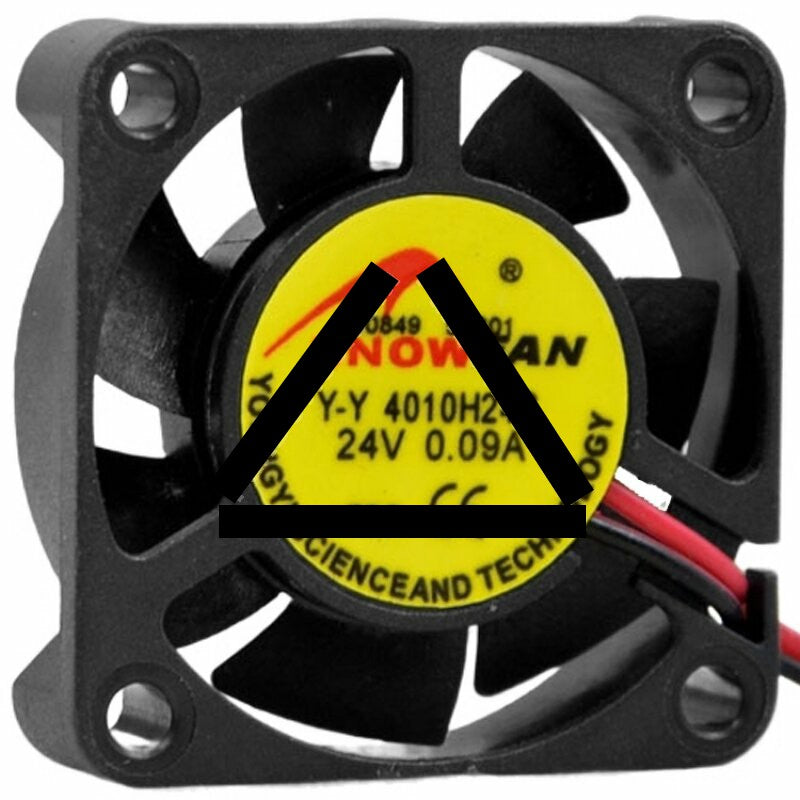 SNOWFAN Y-Y 4010H24S DC 24V 0.09A 2 Wires Axial Cooling Fan
