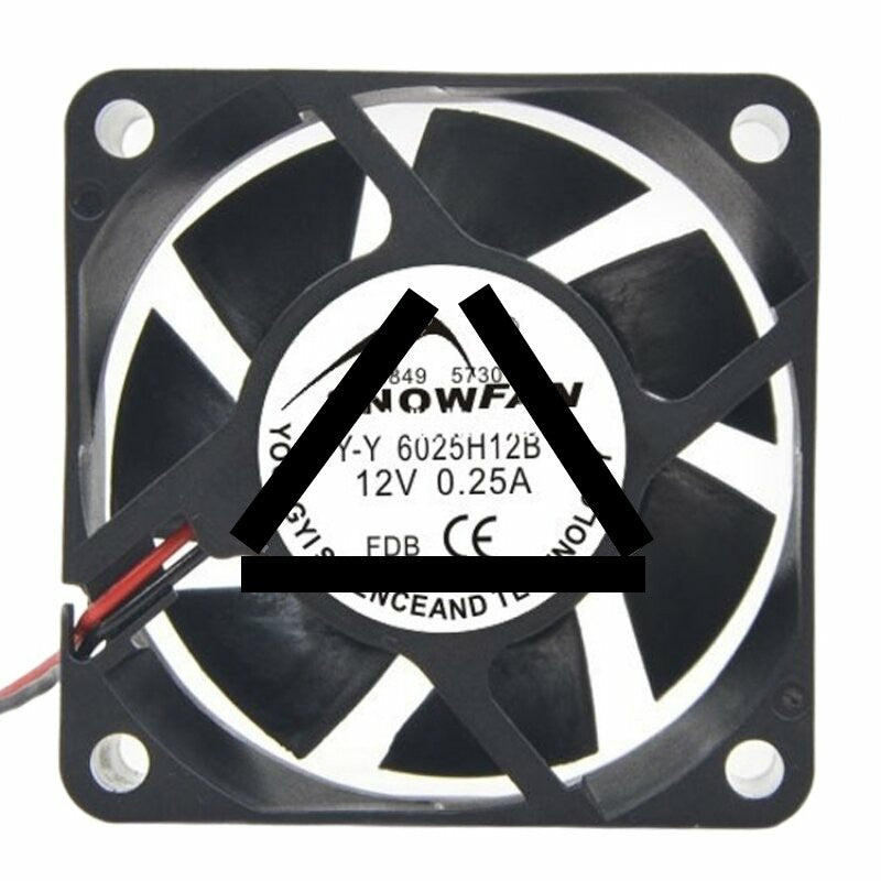 SNOWFAN Y-Y 6025H12B DC 12V 0.25A 6025 Axial Cooling Fan