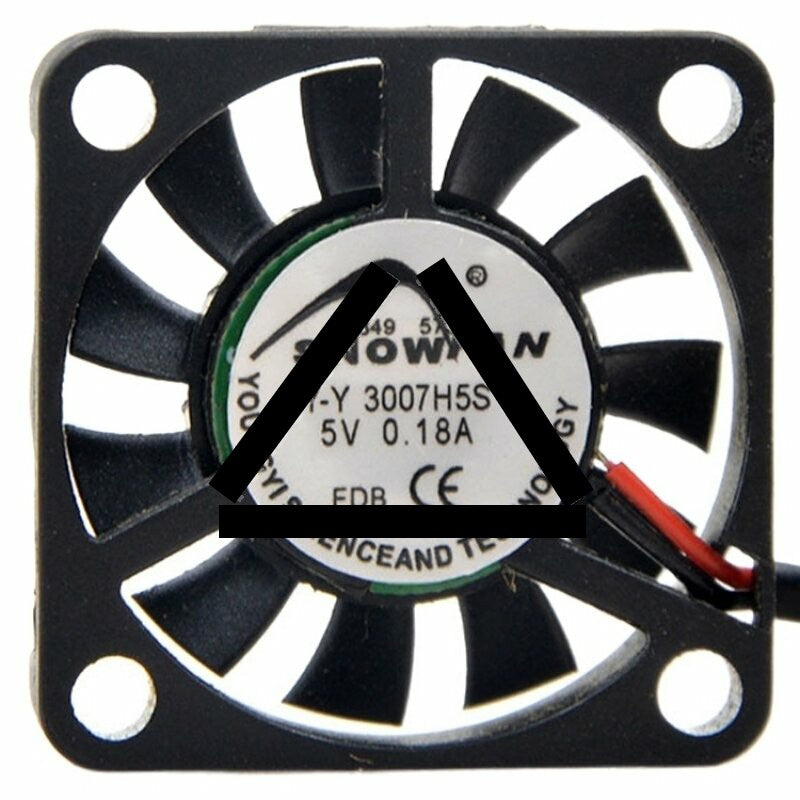SNOWFAN Y-Y3007H5S DC 5V 0.18A 2 Wires / 3 Wires Axial Cooling Fan