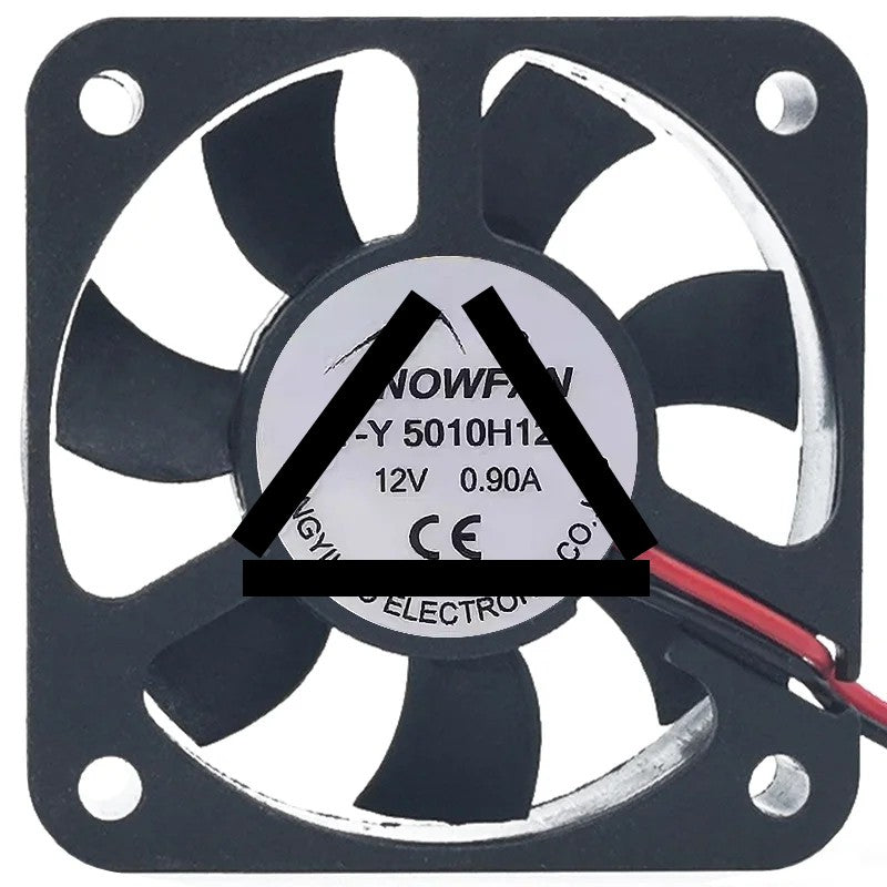 SNOWFAN Y-Y5010H12S DC 12V 0.90A 2 Wires Axial Cooling Fan