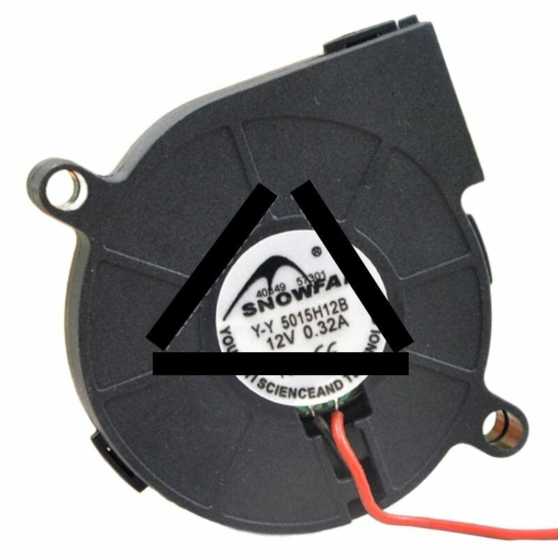 SNOWFAN Y-Y5015H12B DC 12V 0.32A 2 Wires Blower Cooling Fan