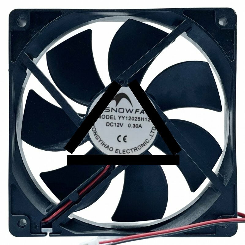 SNOWFAN YY12025H12S DC 12V 0.30A 2 Wires Axial Cooling Fan