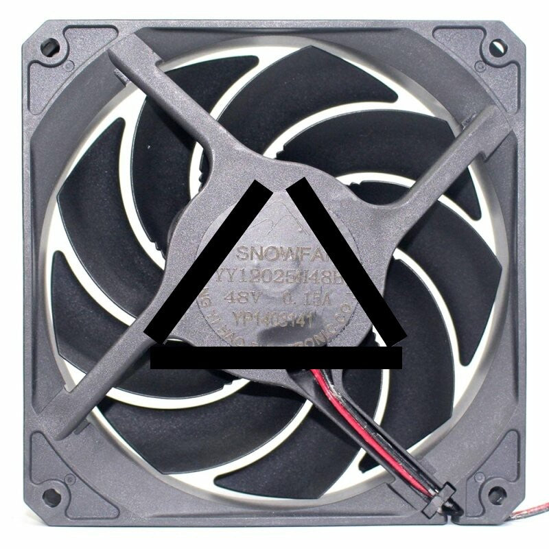 SNOWFAN YY12025H48B DC 48V 0.15A 2 Wires Axial Cooling Fan
