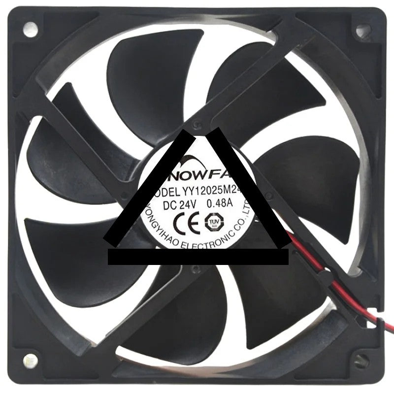 SNOWFAN YY12025M24B DC 24V 0.48A 2 Wires Axial Cooling Fan