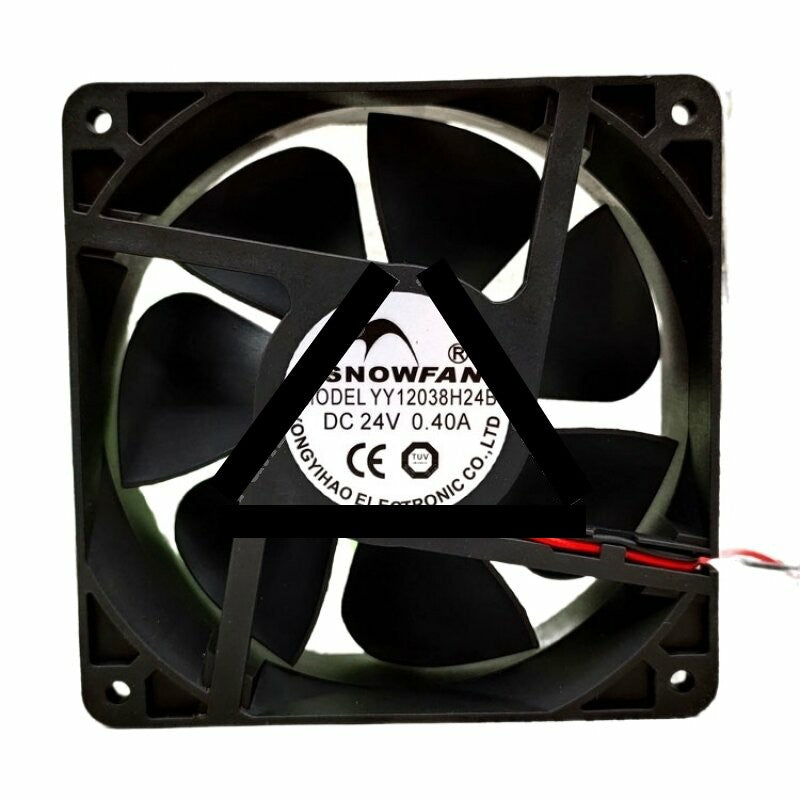 SNOWFAN YY12038H24B DC 24V 0.40A 2 Wires Axial Cooling Fan