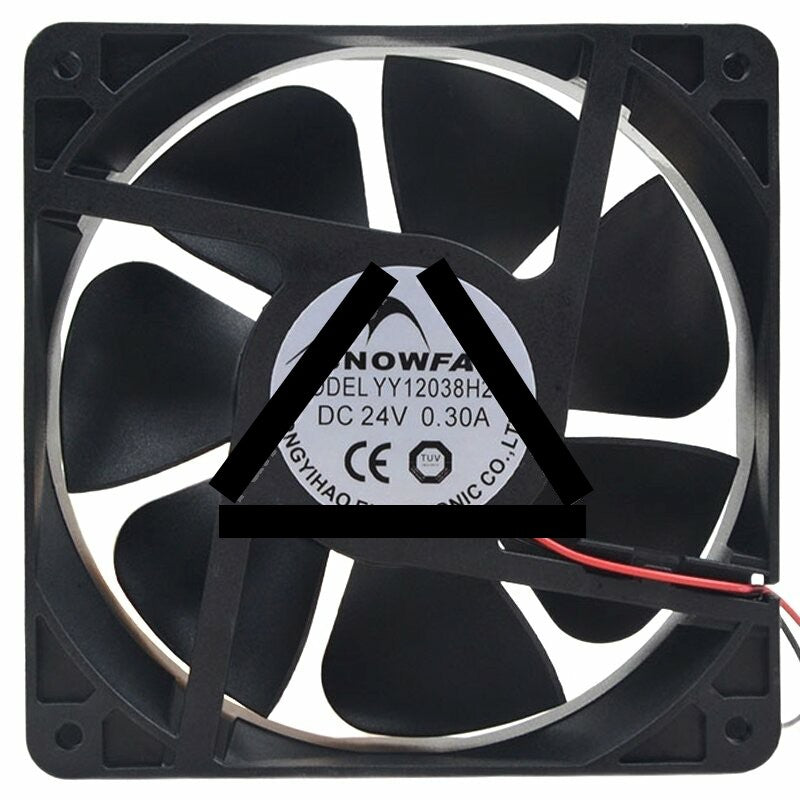 SNOWFAN YY12038H24S DC 24V 0.30A 2 Wires Axial Cooling Fan