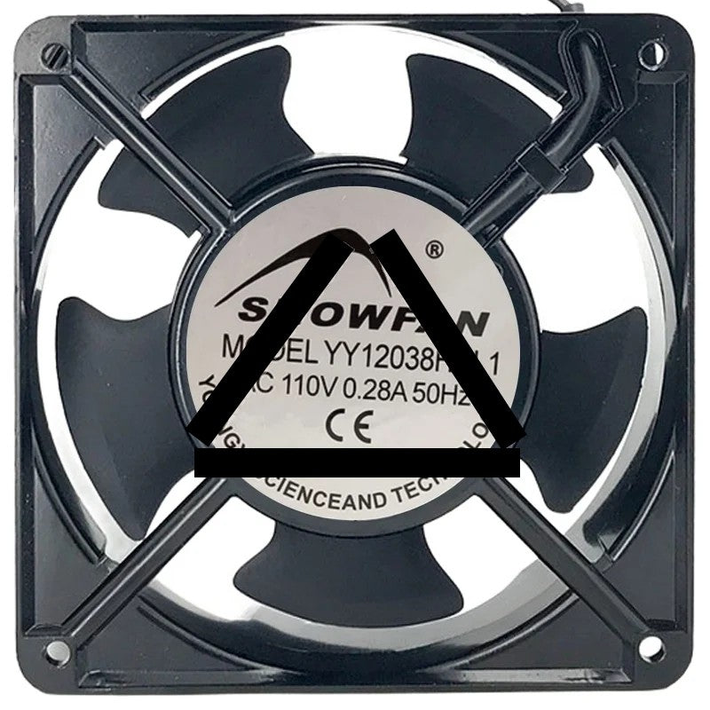 SNOWFAN YY12038HBL1 110V 0.28A 2 Wires Axial Cooling Fan