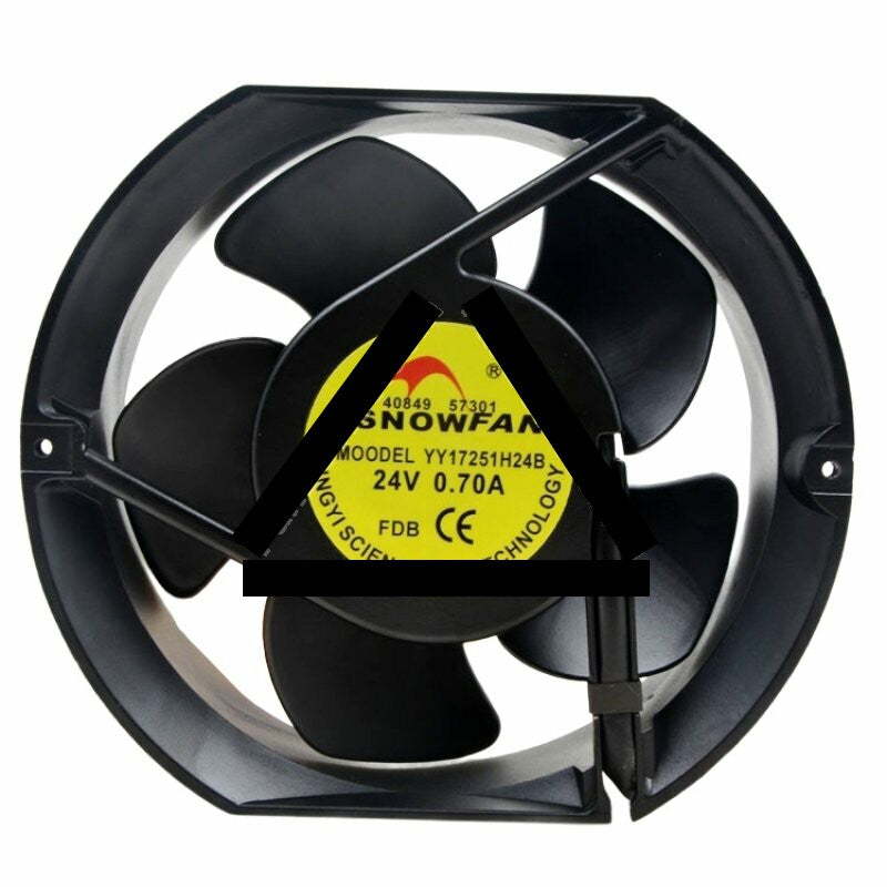 SNOWFAN YY17251H24B DC 24V 0.70A 2 Wires Axial Cooling Fan