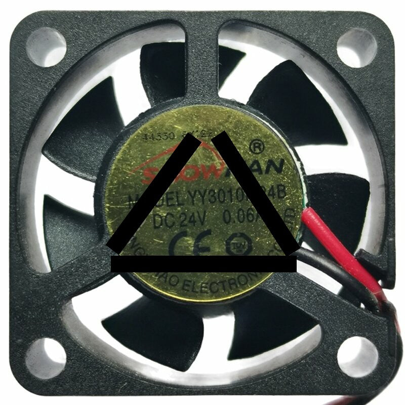 SNOWFAN YY3010M24B 24V 0.06A 2 Wires Axial Cooling Fan