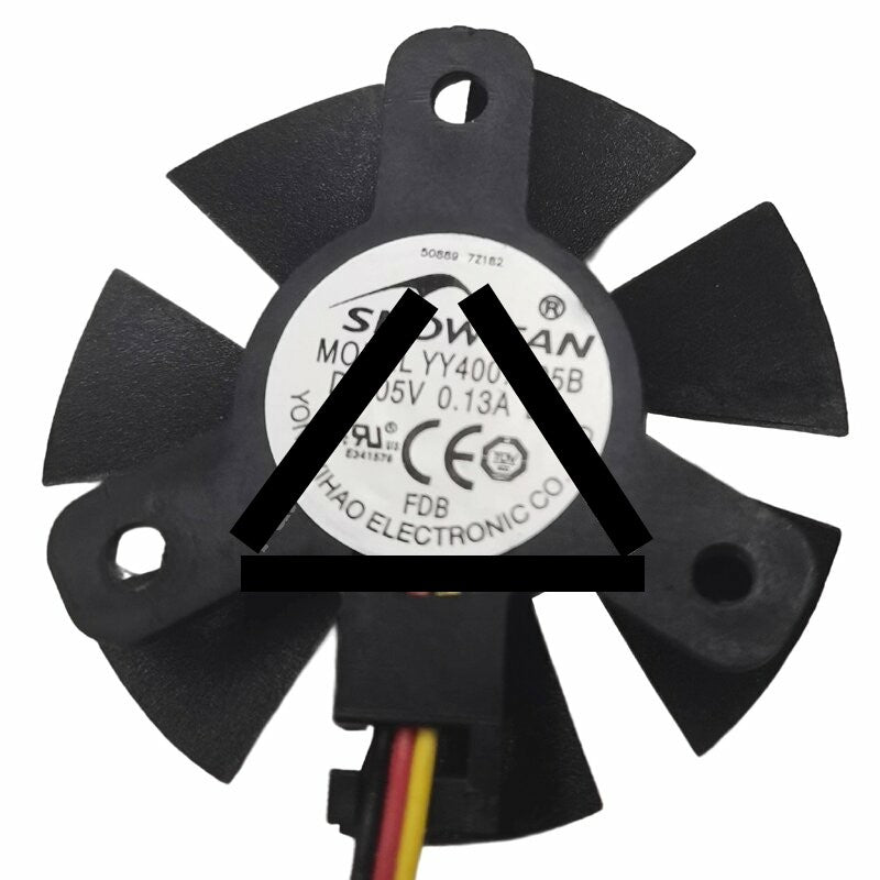 SNOWFAN YY4007L05B DC 5V 0.13A 3 Wires Axial Cooling Fan