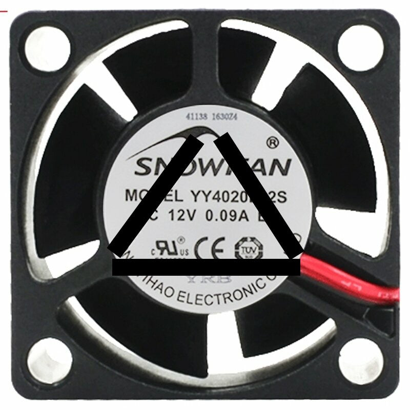SNOWFAN YY4020L12S DC 12V 0.09A 2 Wires Axial Cooling Fan