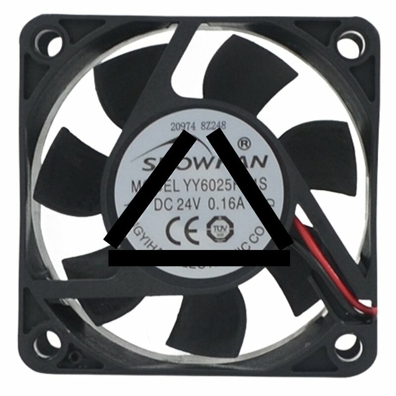 SNOWFAN YY6025H24S DC 24V 0.16A 2 Wires Axial Cooling Fan