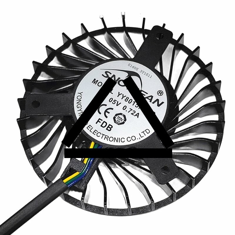 SNOWFAN YY8015H05B DC 5V 0.72A Axial Cooling Fan