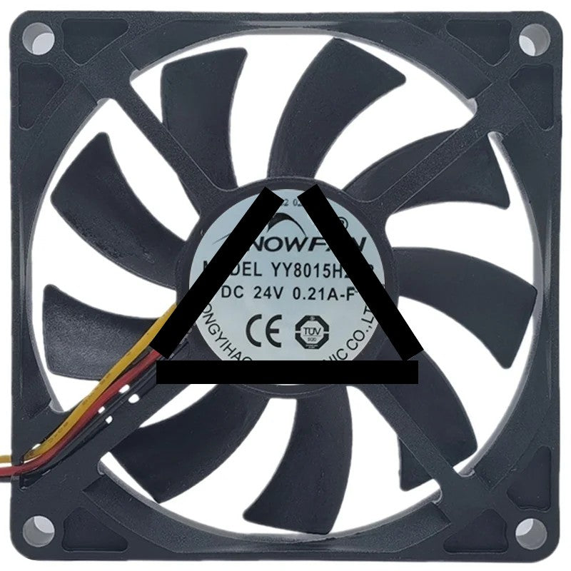 SNOWFAN YY8015H24B 24V 0.21A 2 / 3 Wires Axial Cooling Fan