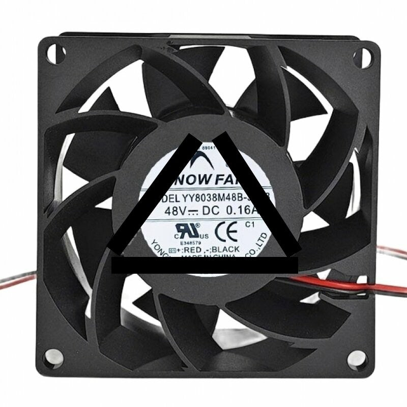 SNOWFAN YY8038M48B-JC08 DC 48V 0.16A 8038 Axial Cooling Fan