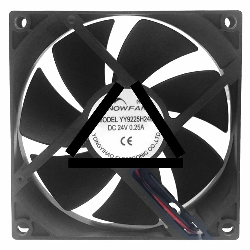 SNOWFAN YY9225H24B DC 24V 0.25A 2 Wires / 3 Wires Axial Cooling Fan