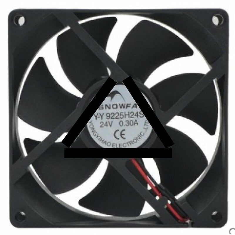 SNOWFAN YY9225H24S DC 24V 0.30A 2 Wires Axial Cooling Fan