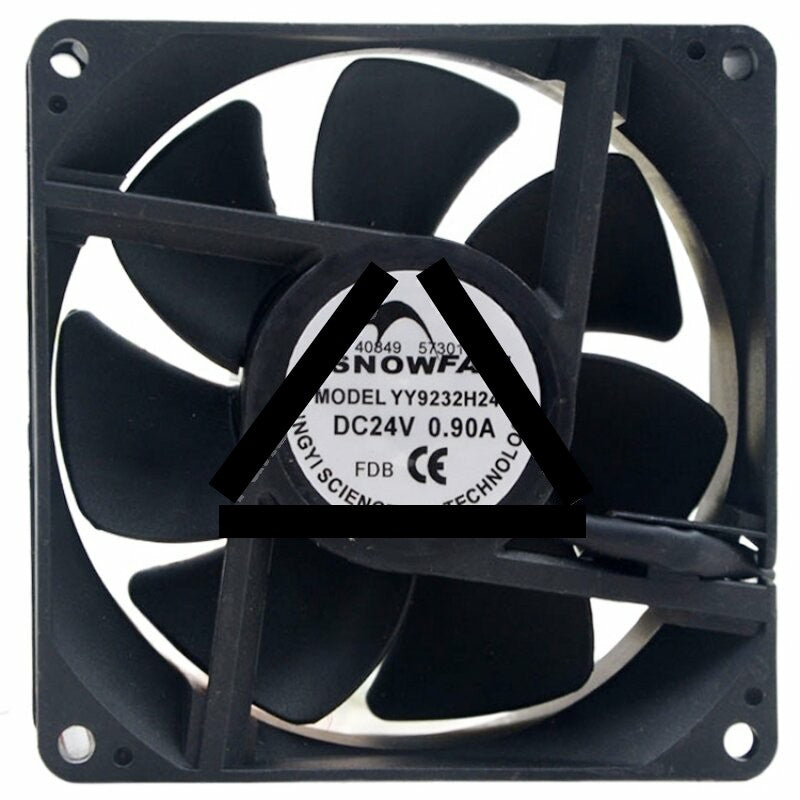 SNOWFAN YY9232H24B DC 24V 0.90A 2 Wires Axial Cooling Fan
