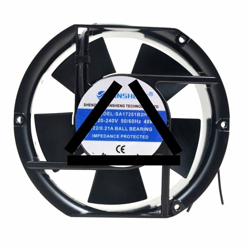 SNSHENG SA17251B2H AC 220-240V 48W 2 Wires Axial Cooling Fan