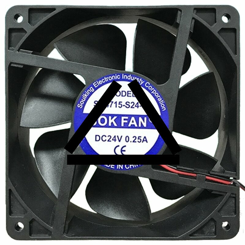 SOK FAN SD4715-S24-30 DC 24V 0.25A 2 Wires 12038 Axial Cooling Fan