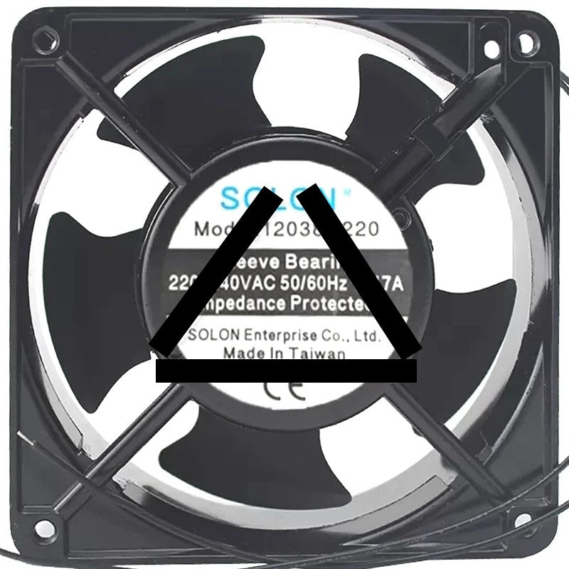 SOLON 12038S220 220~240V 0.17A Impedance Protected Sleeve Bearing Cooling Fan