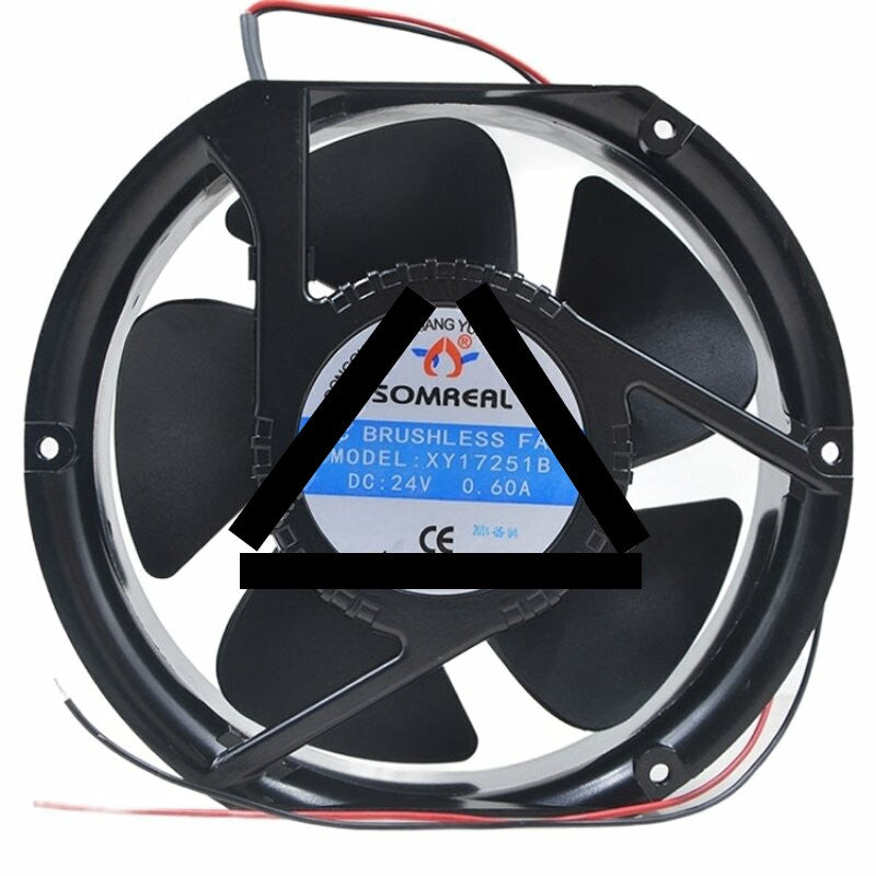 SOMAEAL XY17251B DC 24V 0.60A DC Brushless Waterproof Axial Cooling Fan