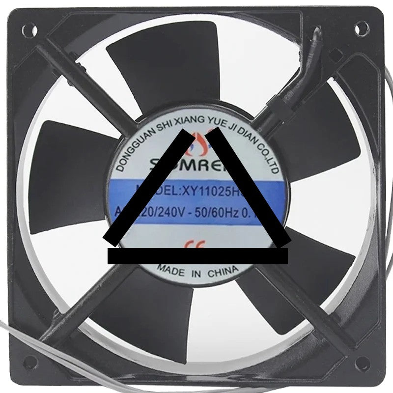 SOMREAL XY11025HSL AC 220/240V 0.10A 2 Wires Axial Cooling Fan