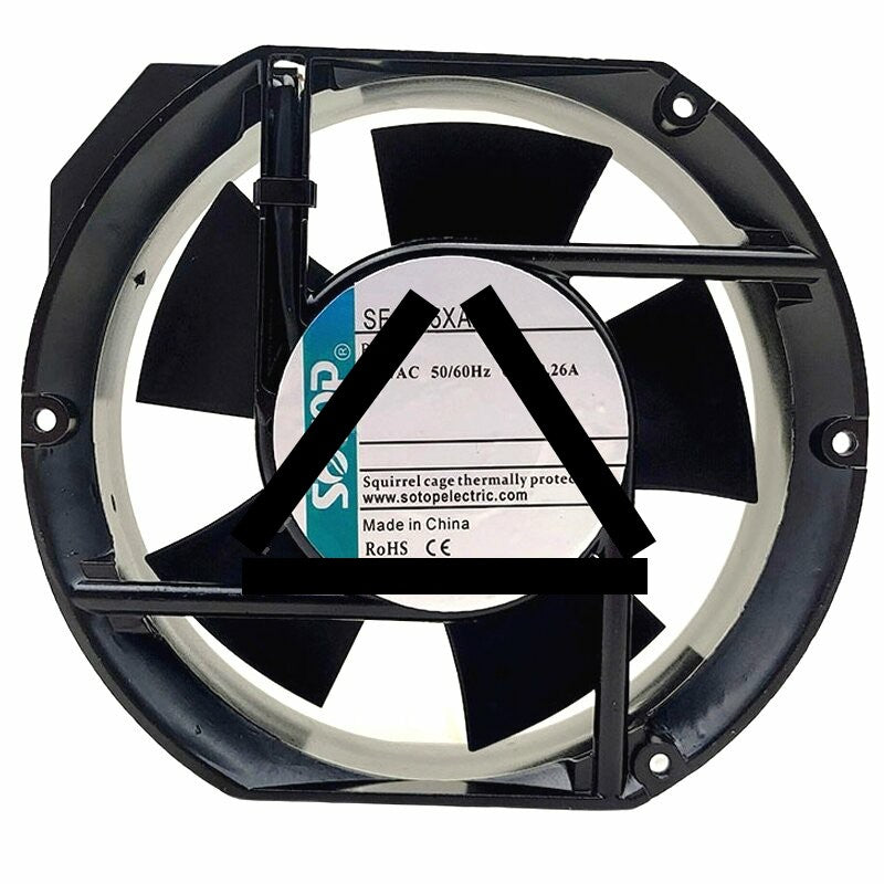 SOTOP SF1725XA2 AC 220V 0.24/0.26A 2 Wires Ball Bearing Axial Cooling Fan