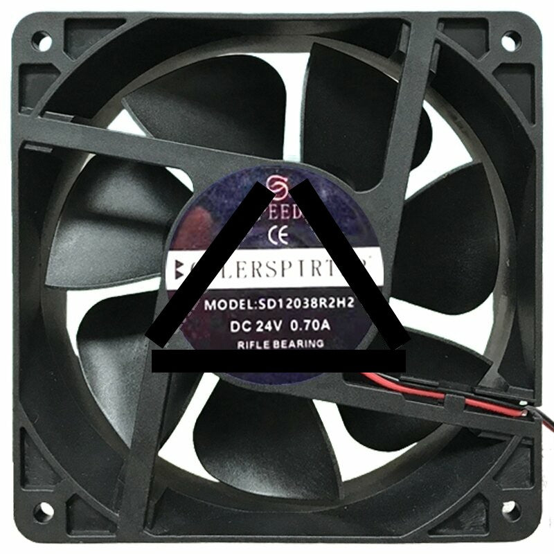 SPEEDY SD12038R2H2 24V 0.70A 2 Wires Axial Cooling Fan